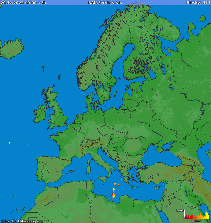 Lynkort Europa 20-12-2025 (Animation)