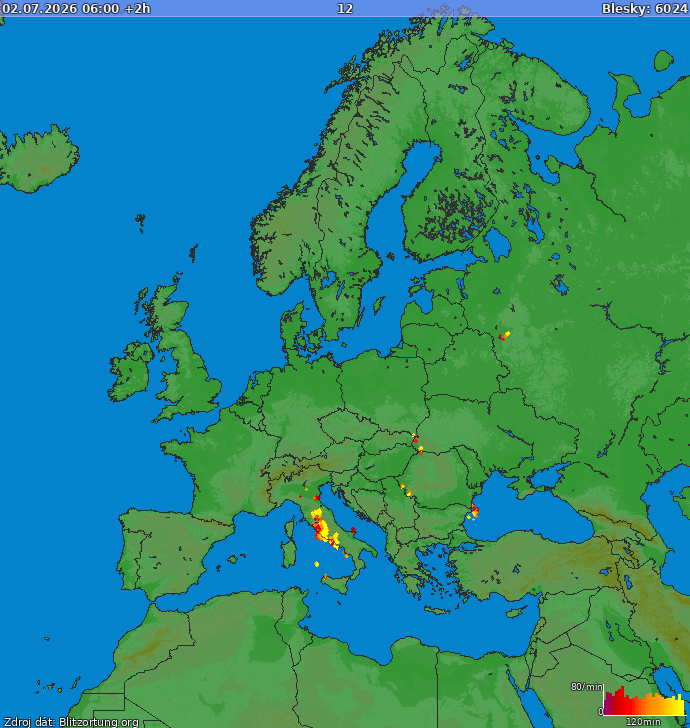 Zibens karte Europa 2026.07.02 (Animācija)