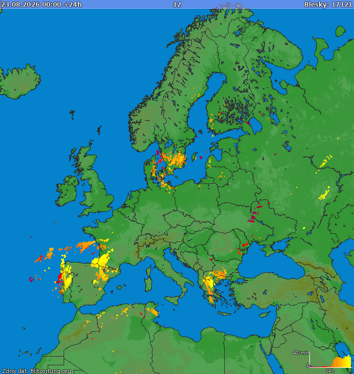Blitzkarte Europa 24.08.2026